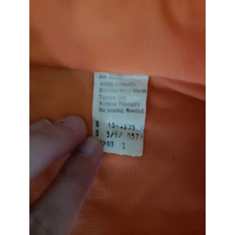 70s Orange‎ Wide Leg Jumpsuit - Picture 3 of 3